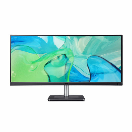 Acer CB343CUR platta pc-skärmar 86,4 cm (34") 3440 x 1440 pixlar UltraWide Quad HD LED Svart, Silver
