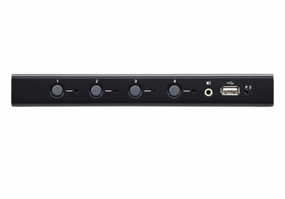 ATEN Gränslös USB KVM-switch med 4 portar (kablar medföljer)
