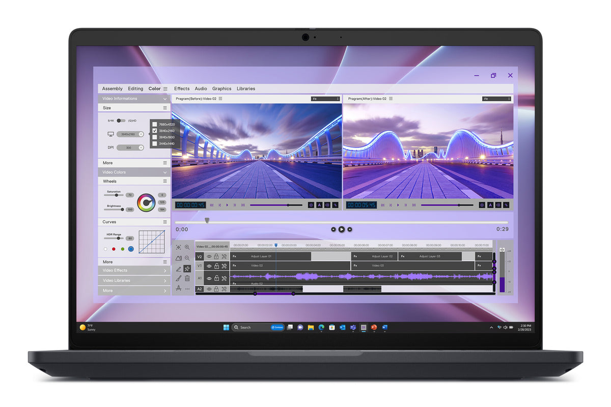 DELL Pro Max 16 MC16250 Intel Core Ultra 7 265H Mobil arbetsstation 40,6 cm (16") Full HD+ 32 GB DDR5-SDRAM 1 TB SSD NVIDIA RTX PRO 500 Blackwell Wi-Fi 7 (802.11be) Windows 11 Pro Nordic Svart