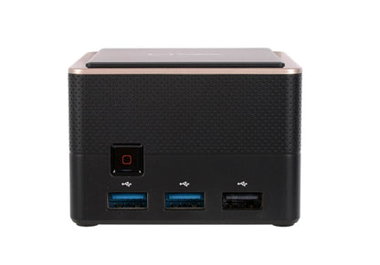 ECS LIVA Q3 Plus AMD Ryzen R1505G 4 GB DDR4-SDRAM 64 GB eMMC Mini-PC Svart