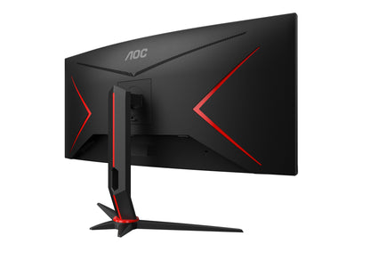 AOC G2 CU34G2XP platta pc-skärmar 86,4 cm (34") 3440 x 1440 pixlar UltraWide Quad HD LED Svart, Röd