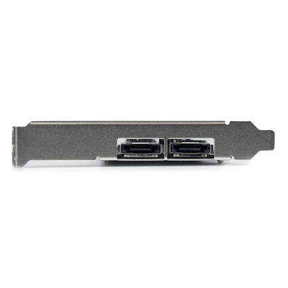 StarTech.com PCI Express SATA 6 Gbps eSATA-kontrollerkort med 2 portar - PCIe SATA III-kort med dubbla portar - 2 interna/2 externa