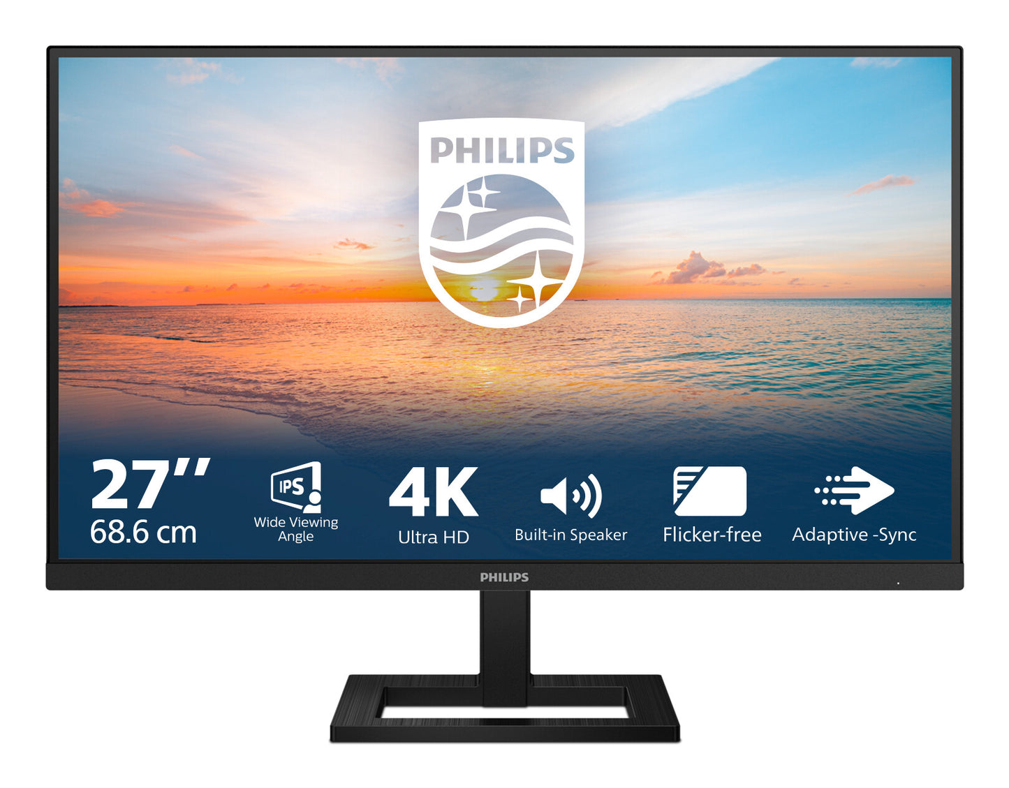Philips 1000 series 27E1N1800AE/00 platta pc-skärmar 68,6 cm (27") 3840 x 2160 pixlar 4K Ultra HD LED Svart