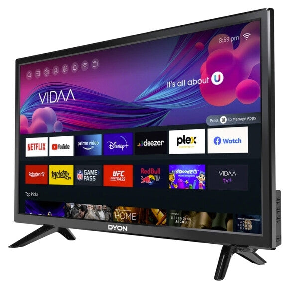 Dyon 24 VX 61 cm (24") HD Smart-TV Wi-Fi Svart 180 cd/m²