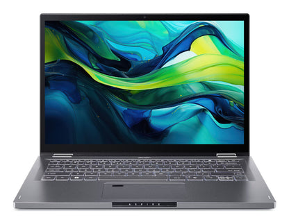 Acer Aspire Spin 14 ASP14-52MTN-51V5 Intel Core Ultra 5 115U Hybrid (2-i-1) 35,6 cm (14") Pekskärm WUXGA 16 GB LPDDR5x-SDRAM 512 GB SSD Wi-Fi 6E (802.11ax) Windows 11 Home Grå