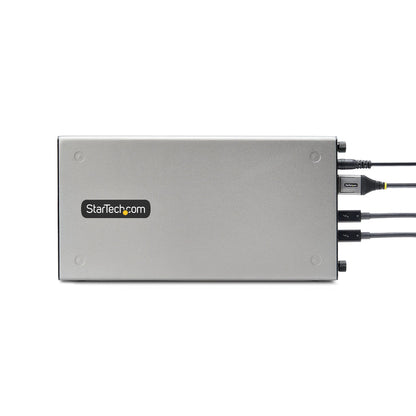 StarTech.com Thunderbolt 3 PCIe-expansionschassi, externt hölje med dubbla PCI Express-kortplatser, PCIe-box för bärbara datorer/stationära datorer/all-in-one, 8K/4K-utgång via TB3/DP 1.4-portar, för videoinspelnings-/fiber-/ Ethernet-kort