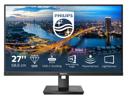 Philips B Line 276B1/75 LED display 68,6 cm (27") 2560 x 1440 pixlar Full HD Svart