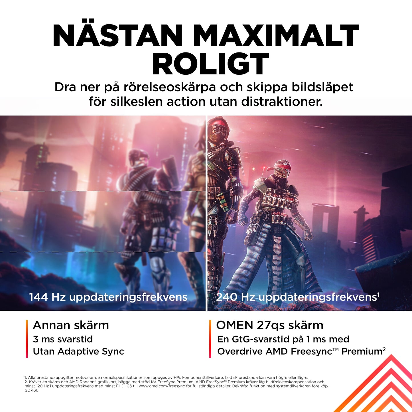 OMEN by HP OMEN 27 tum QHD 240 Hz Gaming-skärm – OMEN 27qs OMEN 27 tum QHD 240 Hz Gaming-skärm – OMEN 27qs