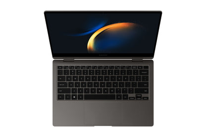 Samsung Galaxy Book3 Pro 360 NP730QFG-KA3DE bärbara datorer Intel® Core™ i7 i7-1360P Hybrid (2-i-1) 33,8 cm (13.3") Pekskärm Full HD 16 GB LPDDR4x-SDRAM 512 GB SSD Wi-Fi 6E (802.11ax) Windows 11 Home grafit