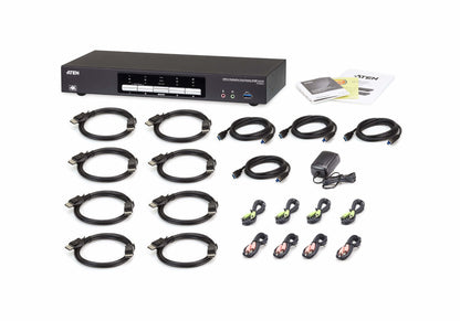 ATEN USB 3.0 4K DisplayPort Dual Display KVMP™-switch med 4 portar