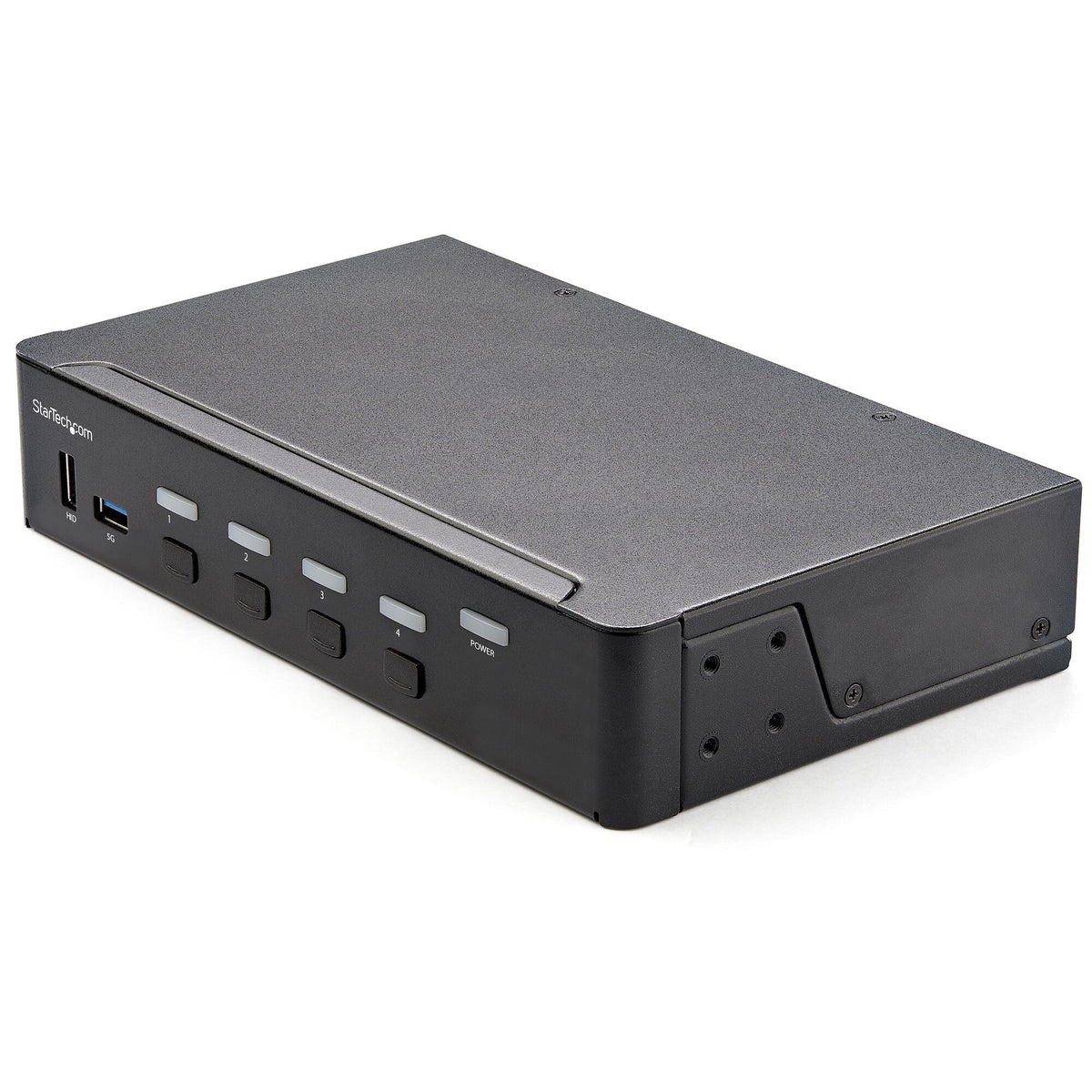 StarTech.com 4-ports HDMI KVM-switch - En skärm 4K 60 Hz Ultra HD HDR - Desktop HDMI 2.0 KVM-switch med 2 portar USB 3.0-hubb (5 Gbit/s) och 4x USB 2.0 HID, ljud - Snabbtangenter för omkoppling - TAA