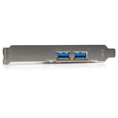 StarTech.com PCI Express USB 3.0-kort med 4 portar - 2 externa, 2 interna - SATA-ström