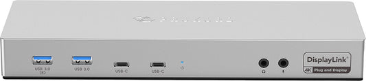 Prokord PK-5KDLC100M/SM dockningsstationer för bärbara datorer Kabel USB 3.2 Gen 1 (3.1 Gen 1) Type-A + Type-C Silver
