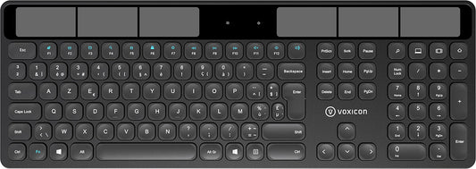 Voxicon DK-SO2WL-B/BE tangentbord Kontor RF Trådlös AZERTY Belgiskt Svart