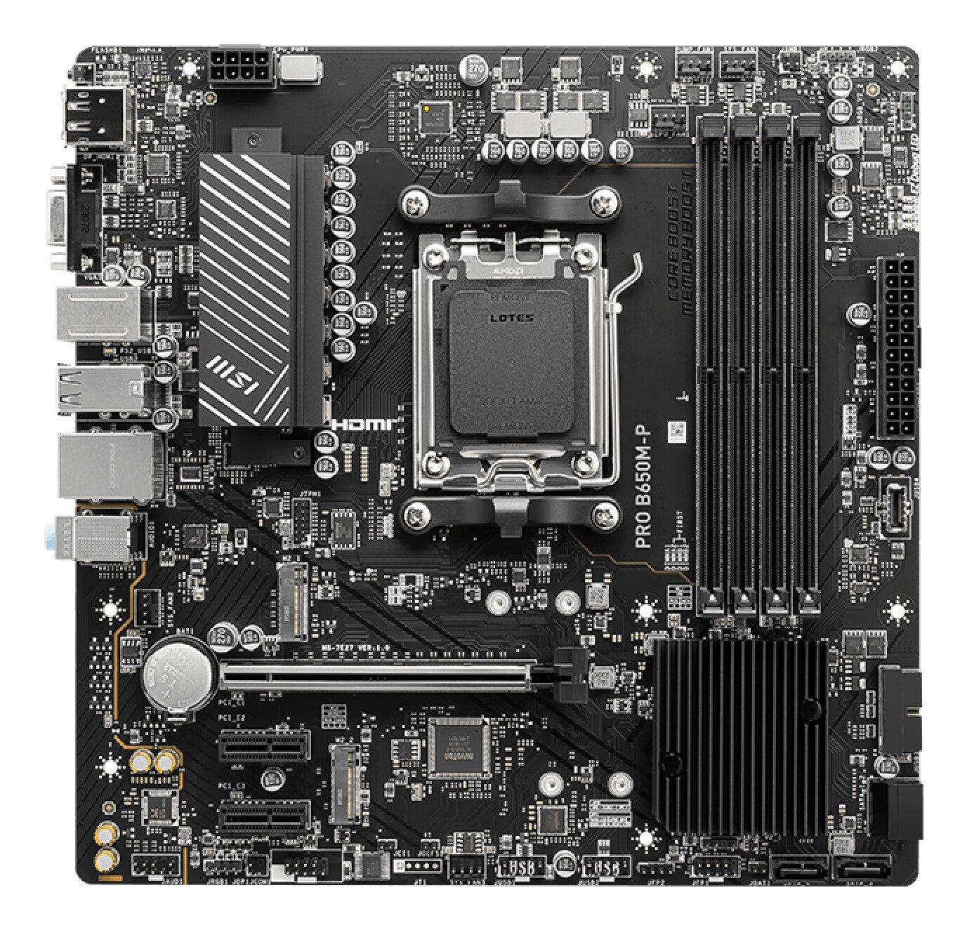 MSI PRO B650M-P moderkort AMD B650 AM5-sockel micro ATX