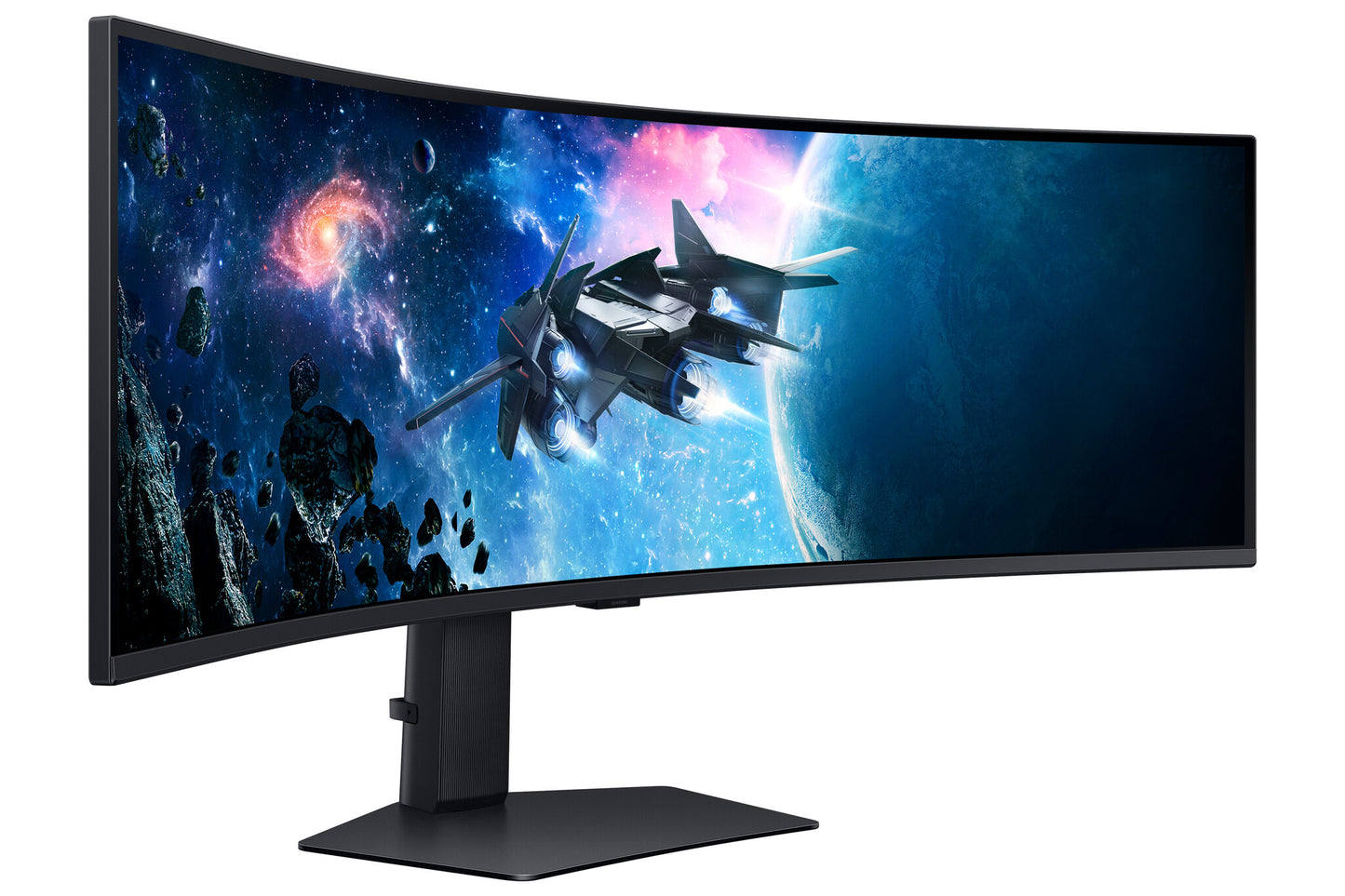 Samsung G95C platta pc-skärmar 124,5 cm (49") 5120 x 1440 pixlar Dual QHD LED Svart
