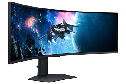 Samsung G95C platta pc-skärmar 124,5 cm (49") 5120 x 1440 pixlar Dual QHD LED Svart