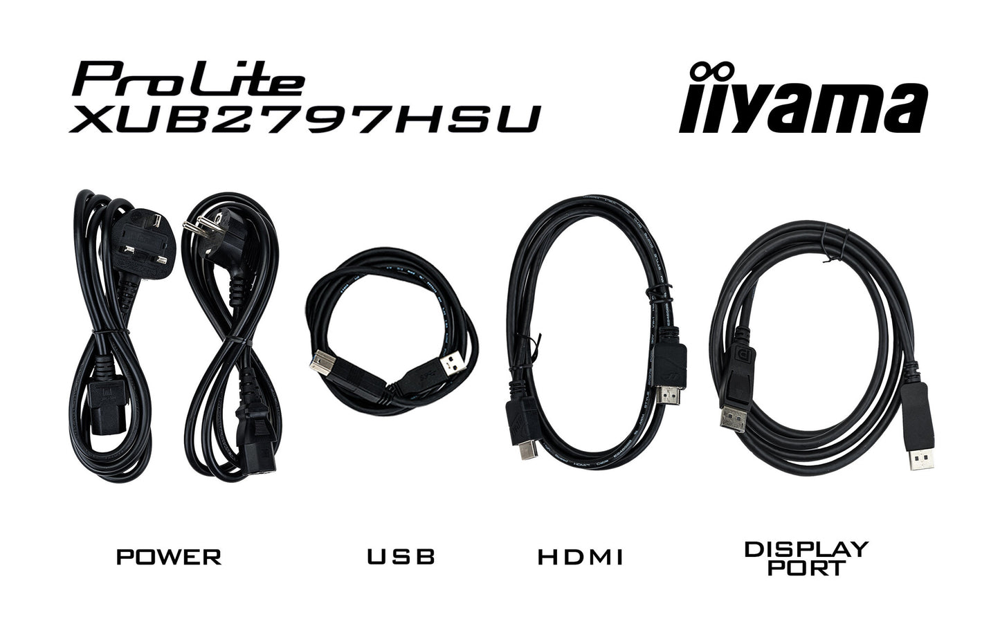 iiyama ProLite XUB2797HSU-W2 platta pc-skärmar 68,6 cm (27") 1920 x 1080 pixlar Full HD LED Vit