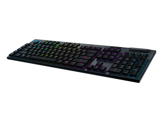 Logitech G 920-008907 tangentbord Spela Trådlös RF + Bluetooth Nordic Svart