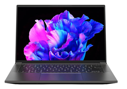 Acer Swift SFX14-71G-77BA Intel® Core™ i7 i7-13700H Bärbar dator 36,8 cm (14.5") 2.8K 16 GB LPDDR5-SDRAM 1 TB SSD NVIDIA GeForce RTX 4050 Wi-Fi 6E (802.11ax) Windows 11 Home Grå