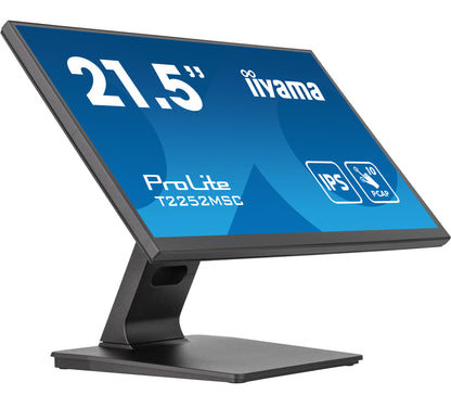 iiyama ProLite T2252MSC-B2 platta pc-skärmar 54,6 cm (21.5") 1920 x 1080 pixlar Full HD LCD Pekskärm Svart