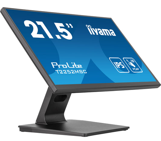 iiyama ProLite T2252MSC-B2 platta pc-skärmar 54,6 cm (21.5") 1920 x 1080 pixlar Full HD LCD Pekskärm Svart