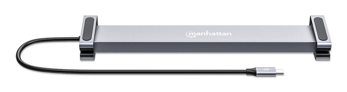 Manhattan 190398 dockningsstationer för bärbara datorer Kabel USB 3.2 Gen 1 (3.1 Gen 1) Type-C Grå