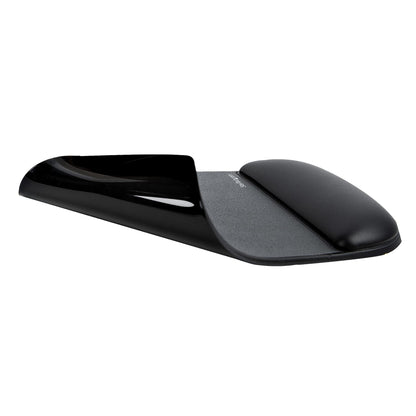 StarTech.com Musmatta med handstöd, 17 x 18 x 2 cm, ergonomisk musmatta med handledsstöd, skrivbordshandledsdyna med halkfri PU-bas, vadderade gelmusmatta med handledsstöd