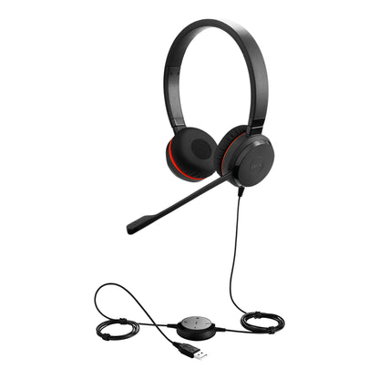 Jabra Evolve 30 II Headset Kabel Huvudband Kontor/callcenter USB Type-A Svart