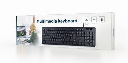 Gembird KB-MCH-04-RU tangentbord Universal USB QWERTY Rysk Svart
