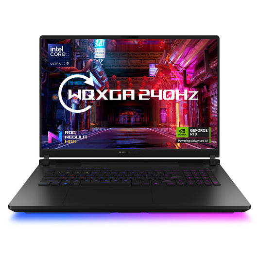ASUS ROG Strix SCAR 18 G835LW-SA038W Intel Core Ultra 9 275HX Bärbar dator 45,7 cm (18") WQXGA 64 GB DDR5-SDRAM 2 TB SSD NVIDIA GeForce RTX 5080 Wi-Fi 7 (802.11be) Windows 11 Home Svart