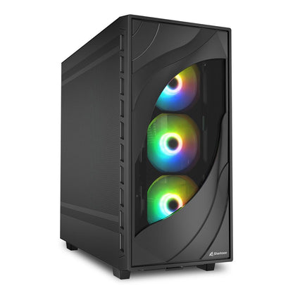 Sharkoon REBEL C80M RGB Midi Tower Svart