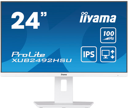 iiyama XUB2492HSU-W6 platta pc-skärmar 60,5 cm (23.8") 1920 x 1080 pixlar Full HD LED Vit