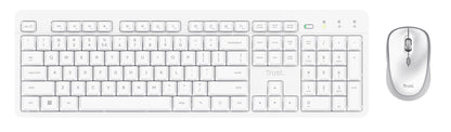 Trust Ody II tangentbord Mus inkluderad Hem / Kontor RF Trådlös QWERTY Engelska (USA) Vit