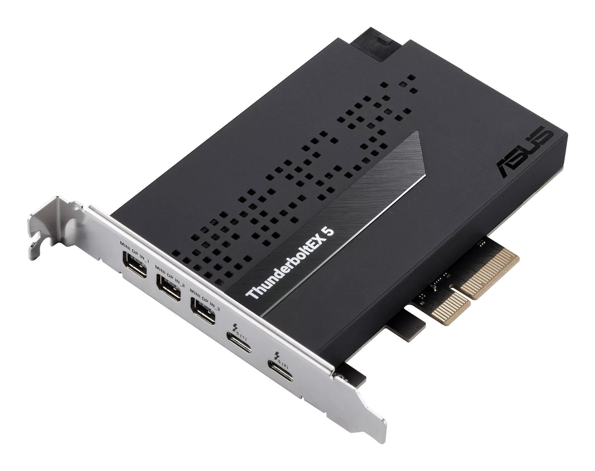 ASUS ThunderboltEX 5 nätverkskort/adapters Intern Mini DisplayPort, PCIe, USB 2.0, Thunderbolt 5