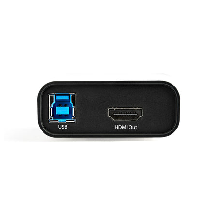 StarTech.com HDMI till USB C Videoinspelningsenhet 1080p 60 b/s - UVC - Extern USB 3.0 Type-C inspelning/livestreaming - HDMI Audio/Video inspelningsadapter - Fungerar med USB-C/USB-A/Thunderbolt 3