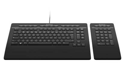 3Dconnexion Keyboard Pro with Numpad tangentbord Kontor USB + RF Wireless + Bluetooth QWERTZ tyska Svart