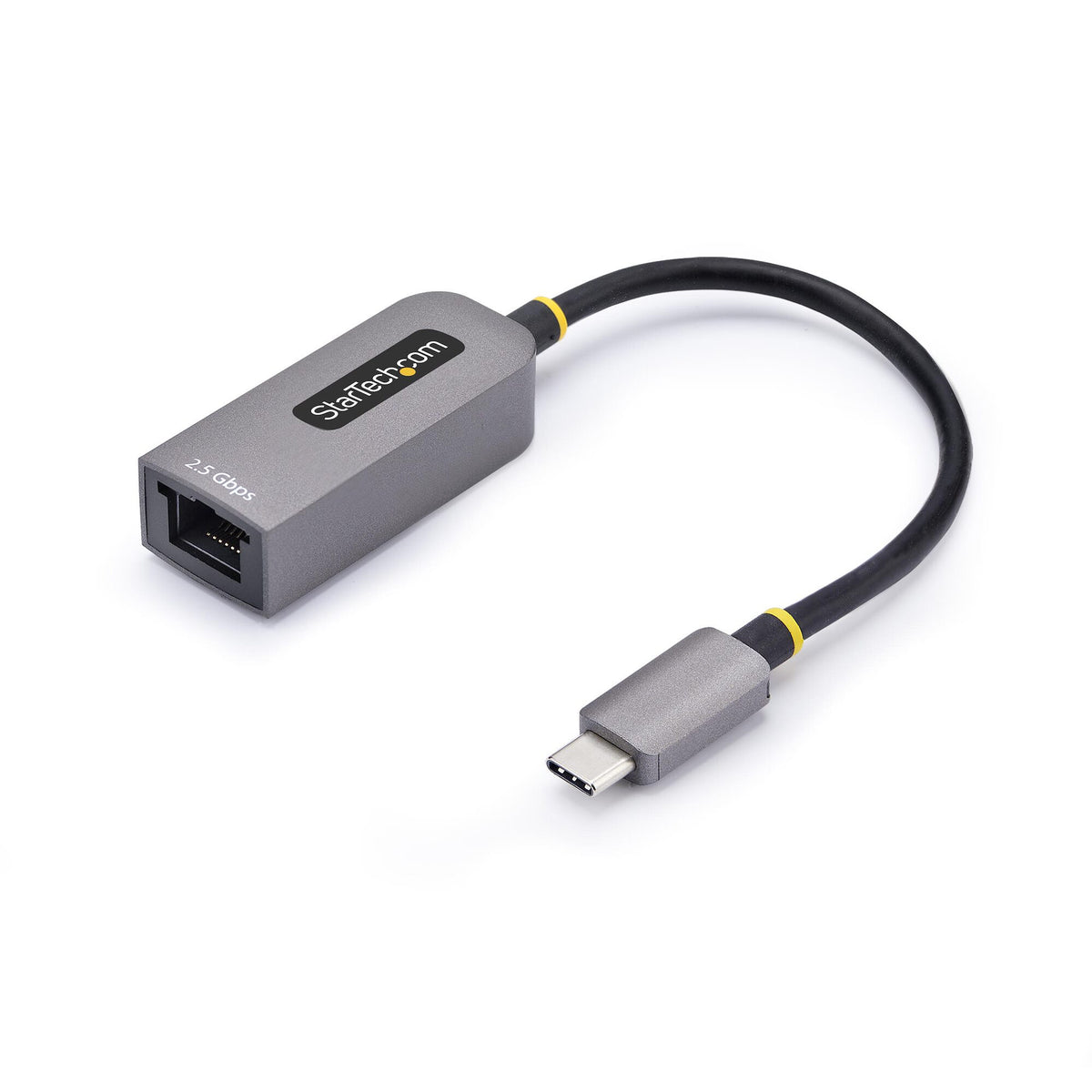StarTech.com 2,5 GbE USB-C till Ethernet-adapter, NBASE-T NIC, USB 3.0 Type-C 2,5/1G-nätverk med flera hastigheter, Thunderbolt-kompatibel, Windows och Mac