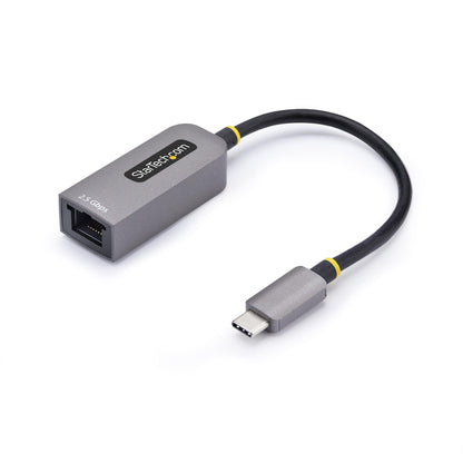 StarTech.com 2,5 GbE USB-C till Ethernet-adapter, NBASE-T NIC, USB 3.0 Type-C 2,5/1G-nätverk med flera hastigheter, Thunderbolt-kompatibel, Windows och Mac