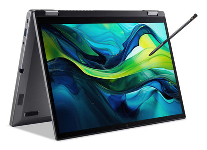 Acer Aspire Spin 14 ASP14-52MTN-75Q5 Intel Core Ultra 7 155U Hybrid (2-i-1) 35,6 cm (14") Pekskärm WUXGA 16 GB LPDDR5x-SDRAM 1 TB SSD Wi-Fi 6 (802.11ax) Windows 11 Home Grå