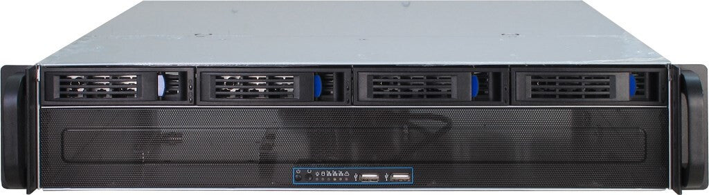 Inter-Tech 2U-2404L Ställning Svart, Silver