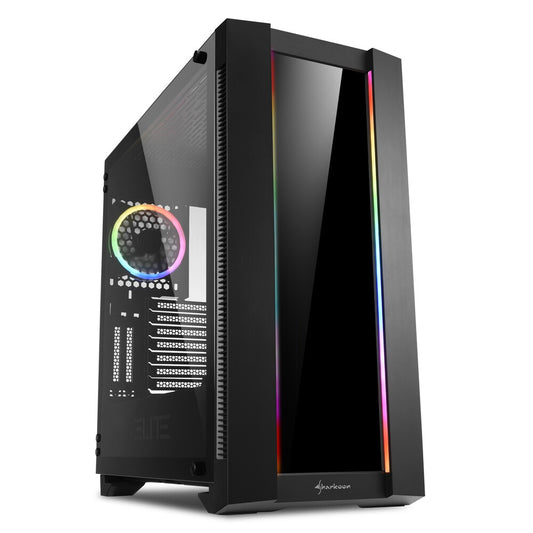 Sharkoon ELITE SHARK CA200G Midi Tower Svart