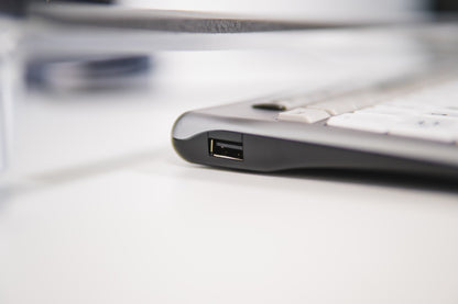 BakkerElkhuizen S-board 840 tangentbord Kontor USB QWERTY Engelska (Storbritannien) Ljusgrå, Vit