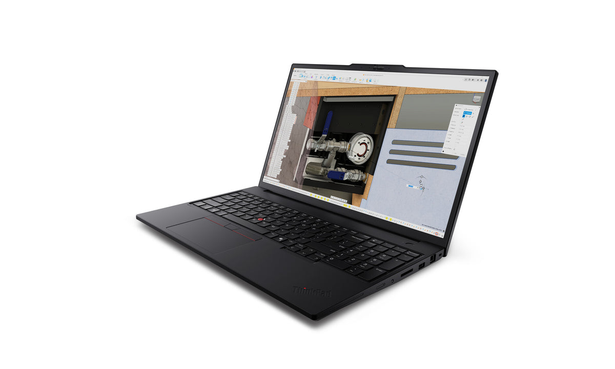 Lenovo ThinkPad P16v Gen 3 (Intel) Intel Core Ultra 7 255H Mobil arbetsstation 40,6 cm (16") WUXGA 32 GB DDR5-SDRAM 1 TB SSD NVIDIA RTX PRO 1000 Blackwell Wi-Fi 7 (802.11be) Windows 11 Pro Nordic Svart