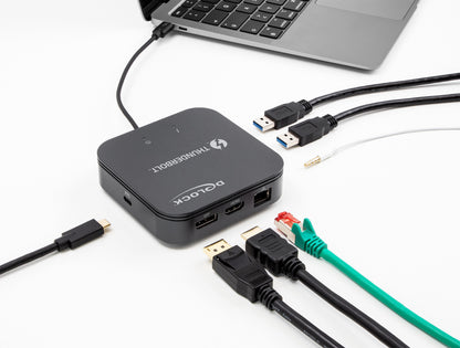 DeLOCK 87789 dockningsstationer för bärbara datorer Kabel Thunderbolt 3 Svart