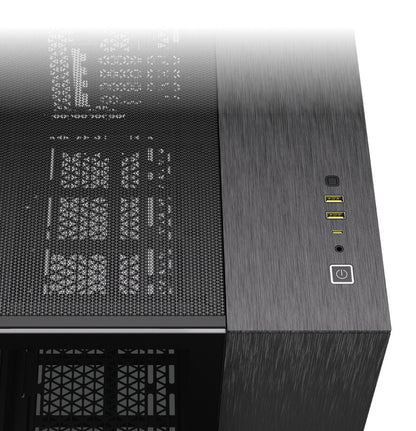 Corsair CC-9011287-WW datorväskor Midi Tower Gjuten aluminium, Svart