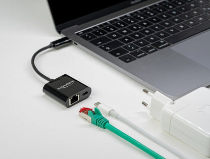 DeLOCK 66644 dockningsstationer för bärbara datorer Kabel USB 3.2 Gen 1 (3.1 Gen 1) Type-C Svart