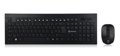 Voxicon 220WL tangentbord Mus inkluderad RF Trådlös QWERTY Nordic Svart
