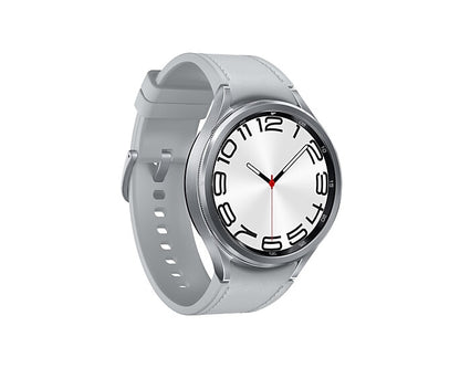 Samsung Galaxy Watch6 Classic Watch6 Classic 3,81 cm (1.5") OLED 47 mm Digital 480 x 480 pixlar Pekskärm Silver Wi-Fi GPS