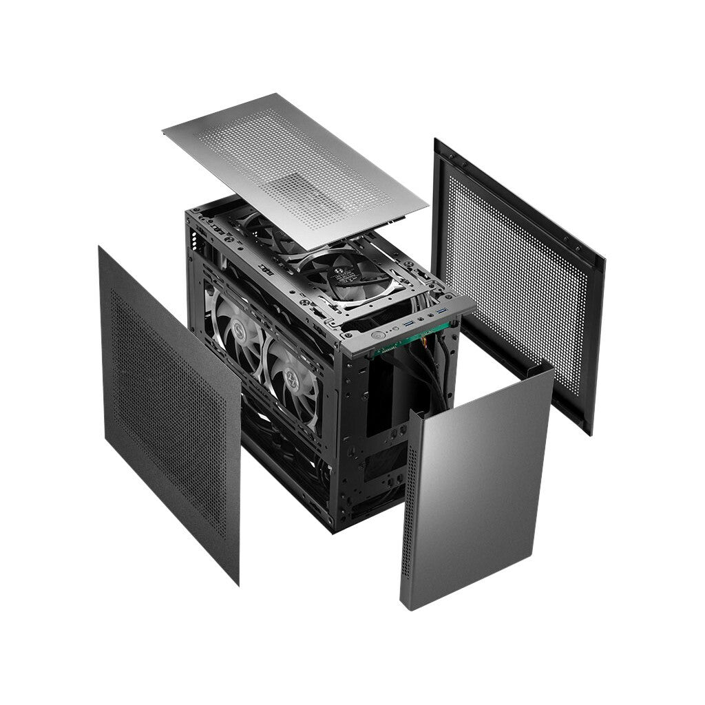Inter-Tech IM-1 POCKET Micro Tower Svart